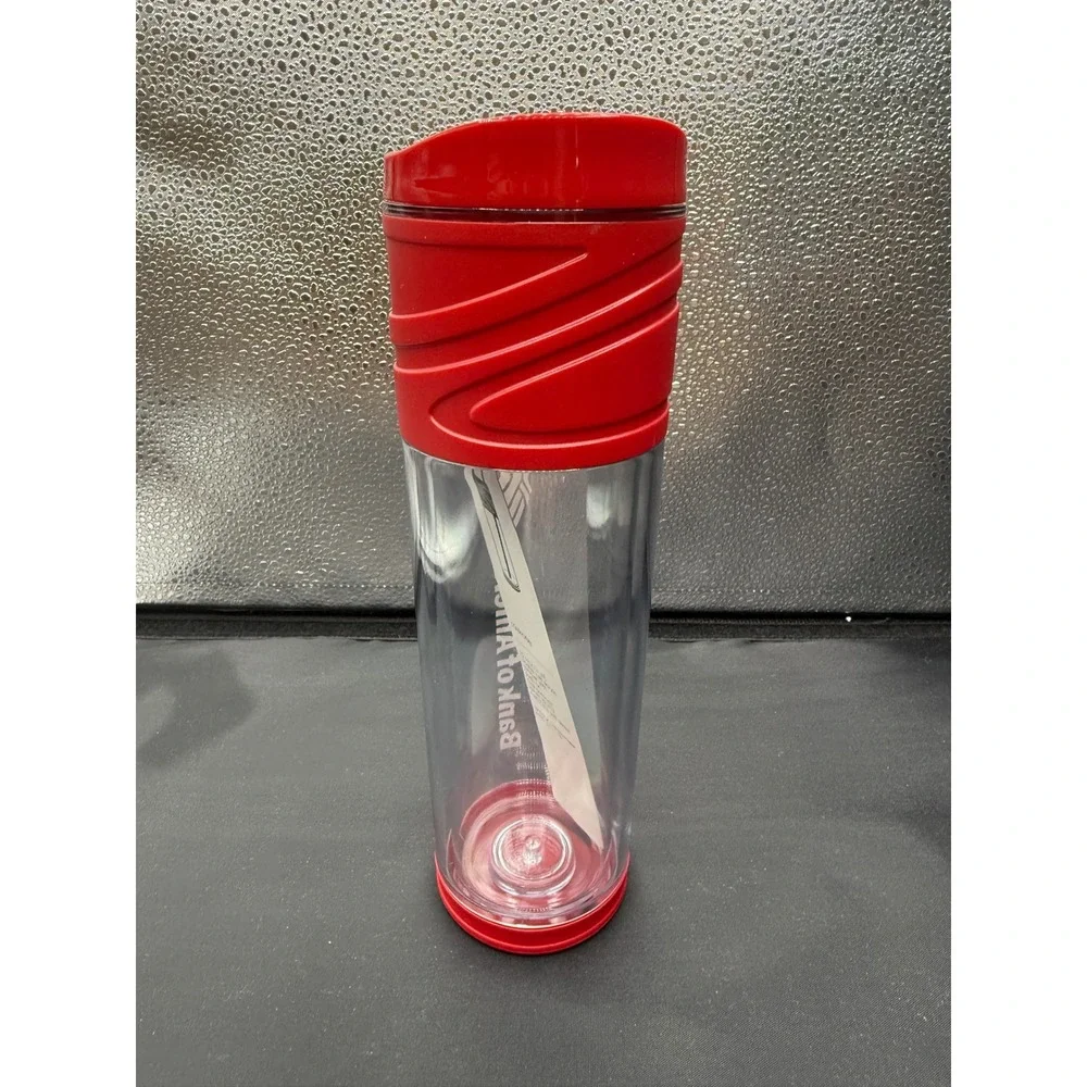 NWT MELROSE Double Wall Acrylic Tumbler Red Bank of America 16oz